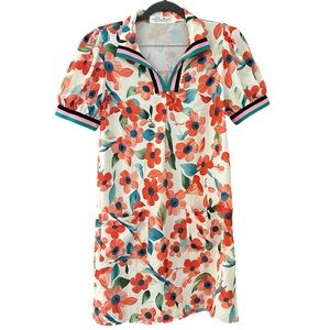 Mod Boutique Floral Puff Sleeve Dress size small